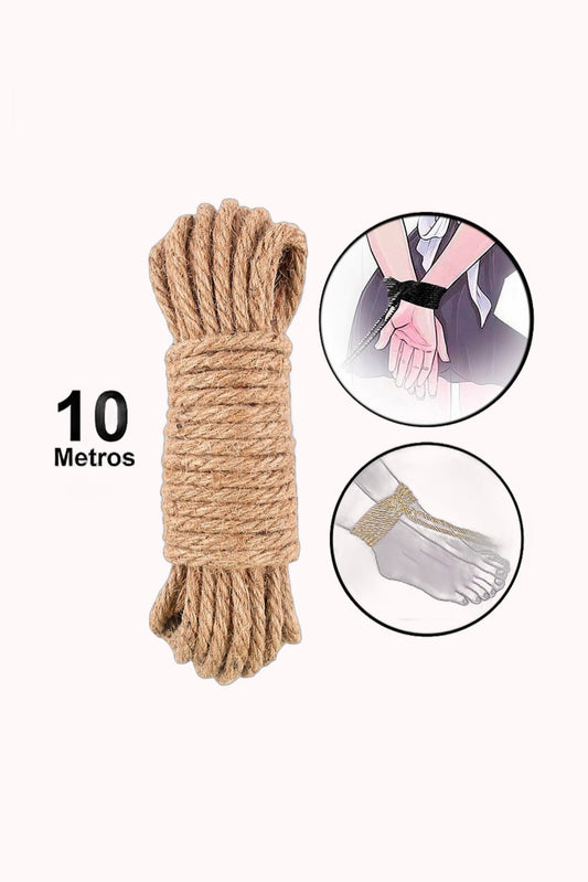 Corda Sado de Fibra Natural – Bondage – 10 Metros – Doce Malícia