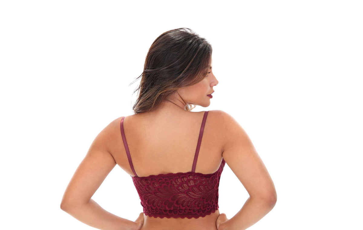 Cropped de renda com bojo em cores sortidas – Doce Malícia