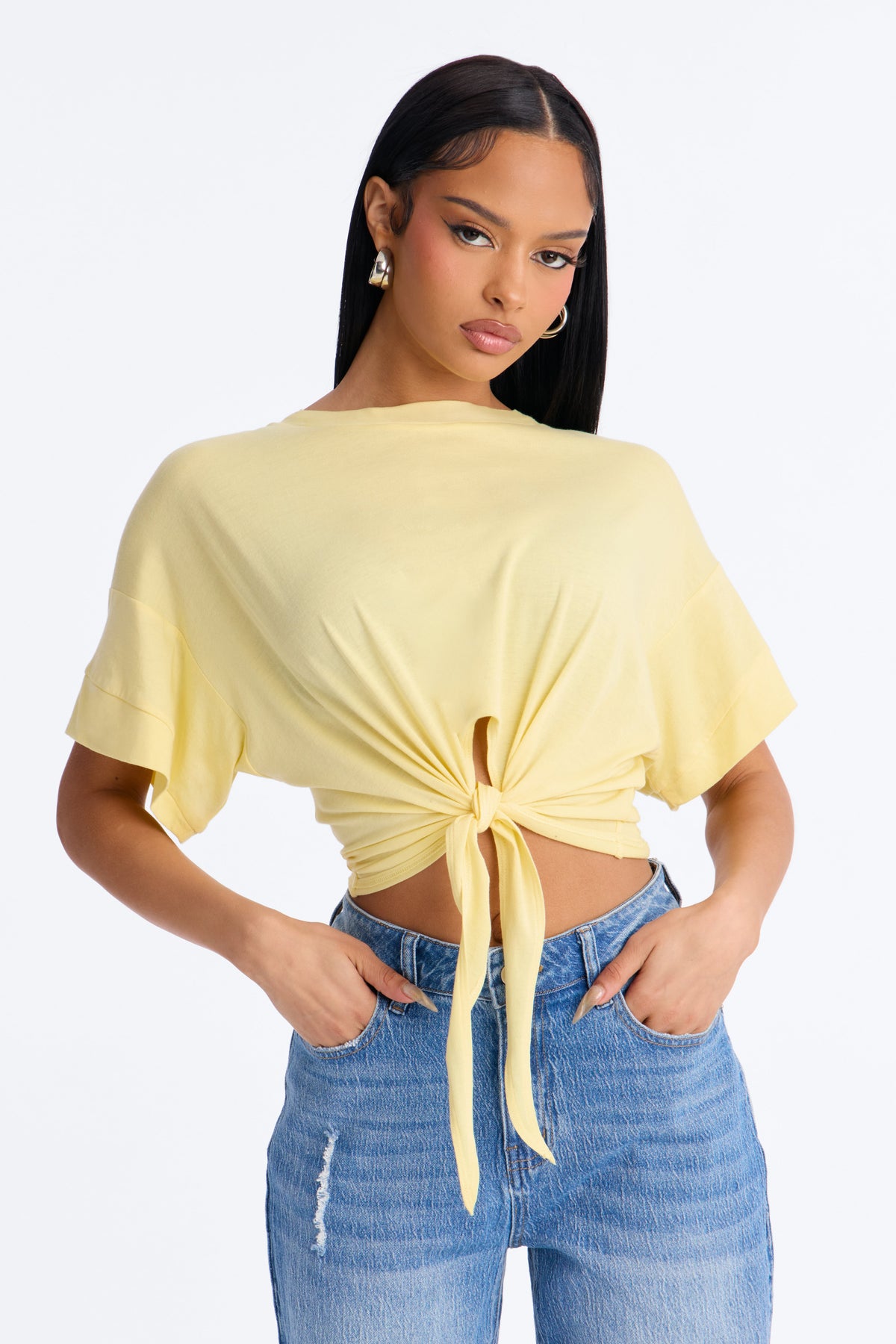 Cropped Feminino Amarelo Manteiga – Doce Malícia