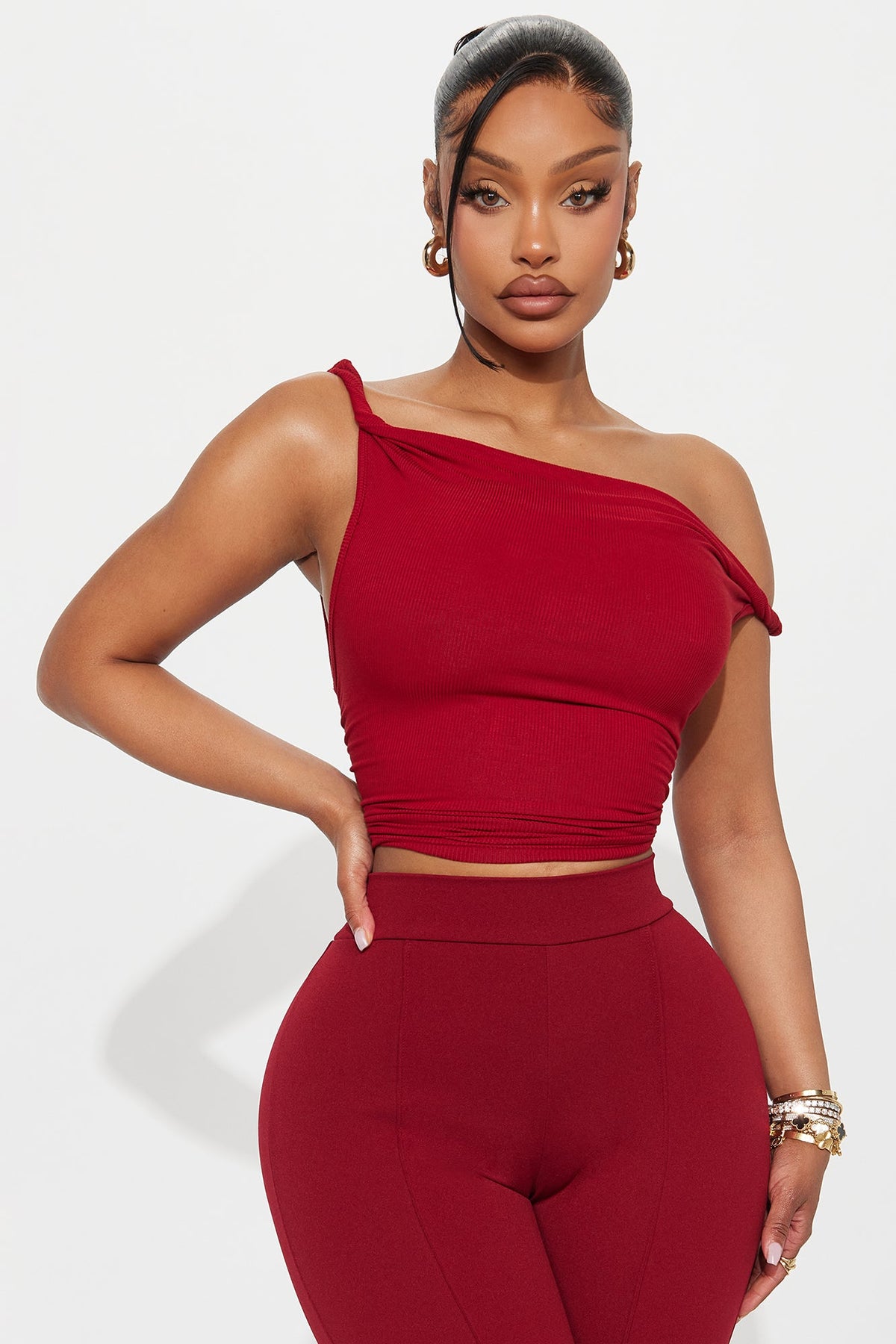 Cropped Feminino Canelado Vermelho – Doce Malícia