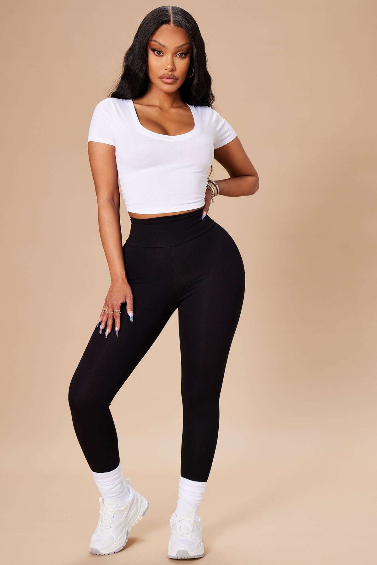 Cropped Feminino Decote V Branco – Doce Malícia