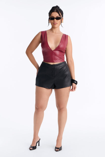 Cropped Feminino Decote V Preto – Doce Malícia