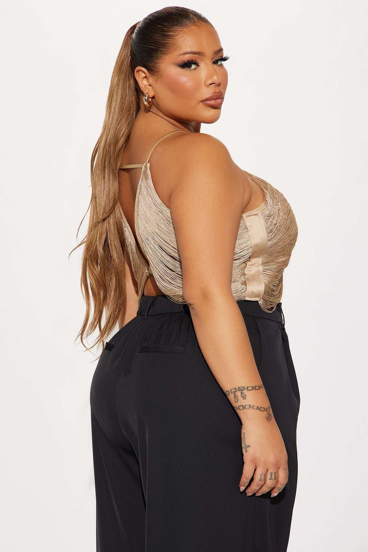 Cropped Feminino Frente Única Dourado – Doce Malícia
