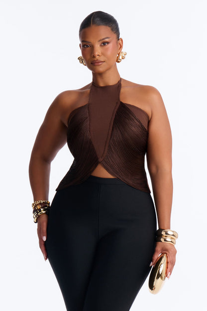 Cropped Feminino Frente Única Marrom – Doce Malícia
