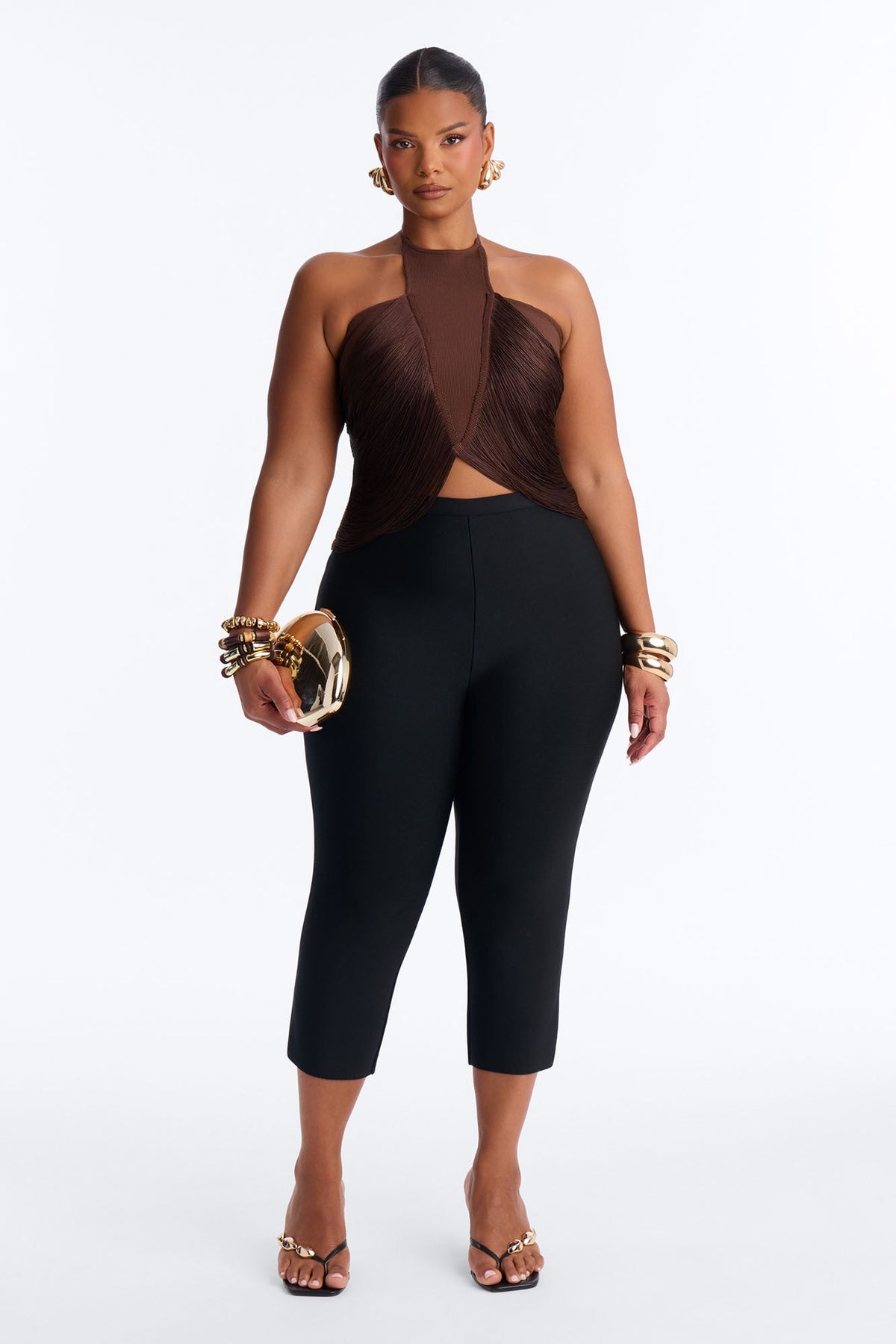 Cropped Feminino Frente Única Marrom – Doce Malícia
