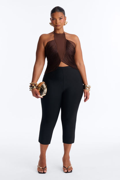 Cropped Feminino Frente Única Marrom – Doce Malícia