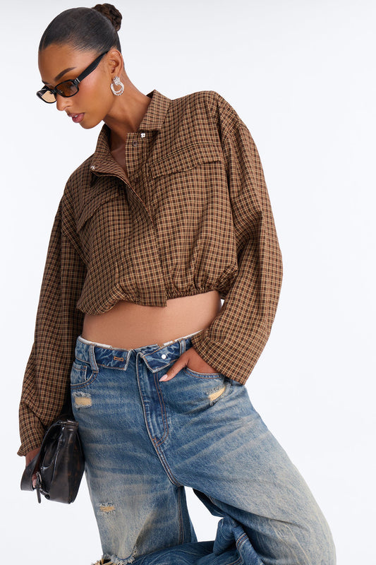 Cropped Feminino Marrom – Doce Malícia