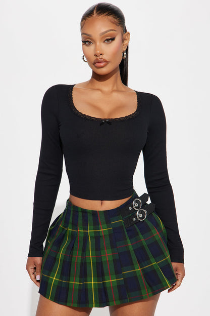 Cropped Feminino Renda Canelado Preto – Doce Malícia