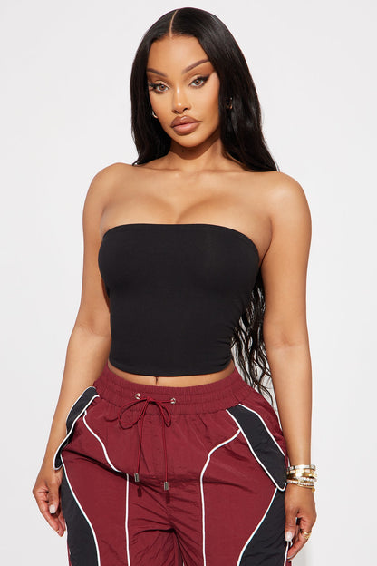 Cropped Feminino Tomara Que Caia Preto – Doce Malícia
