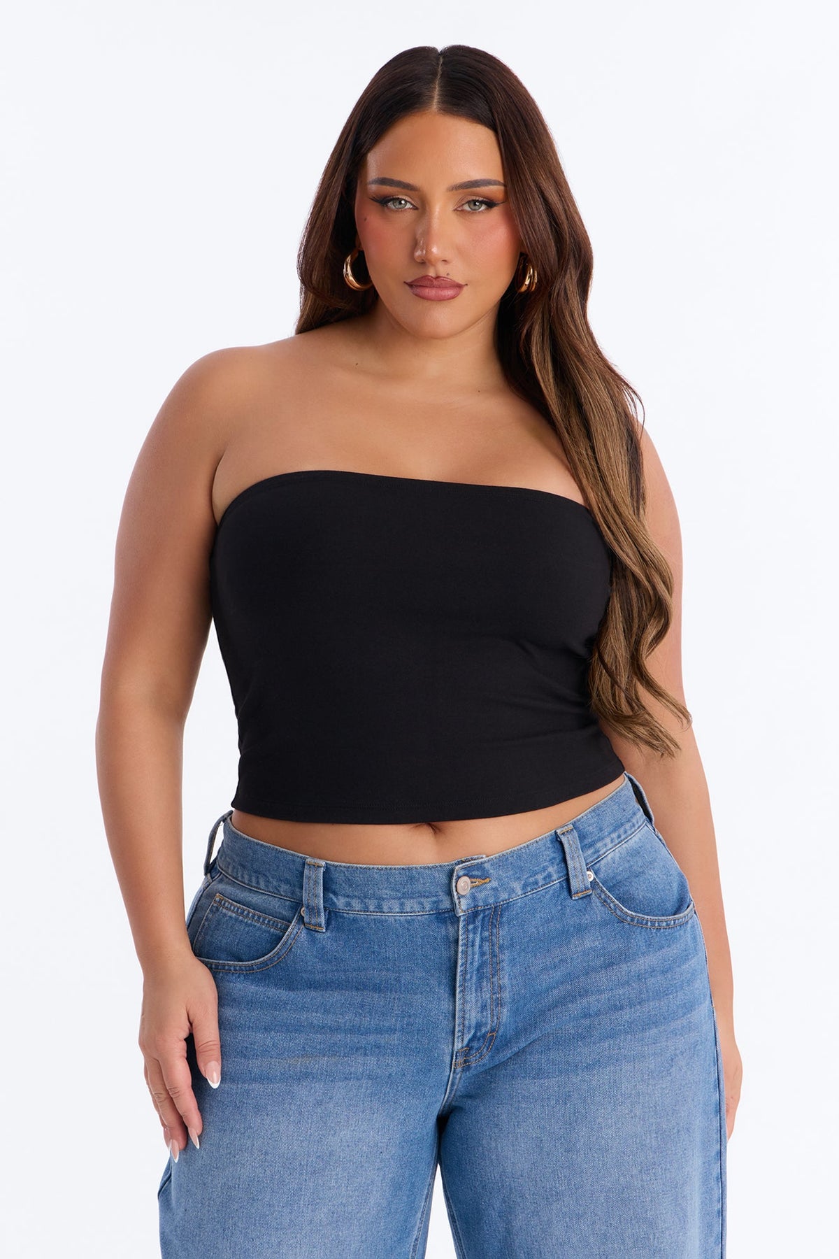 Cropped Feminino Tomara Que Caia Preto – Doce Malícia