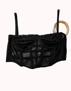 Cropped Corset de Renda com Brilho – Doce Malícia