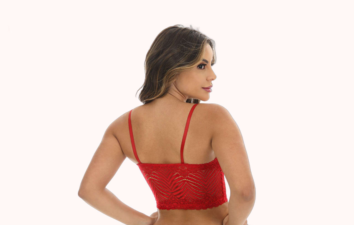 Cropped de renda com bojo – Doce Malícia