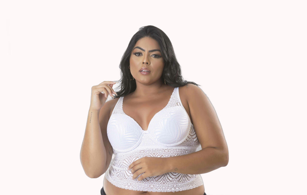 Cropped plus size todo em renda – Doce Malícia