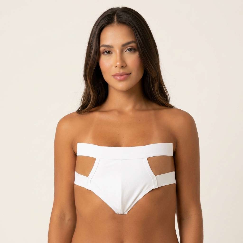 Cueca Jockstrap – Doce Malícia - Branco