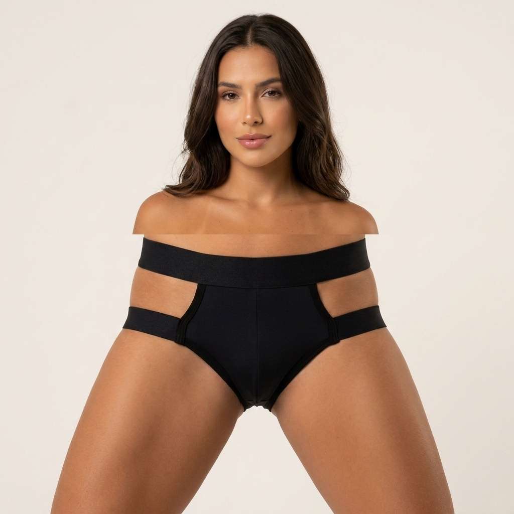 Cueca Jockstrap – Doce Malícia - Preto