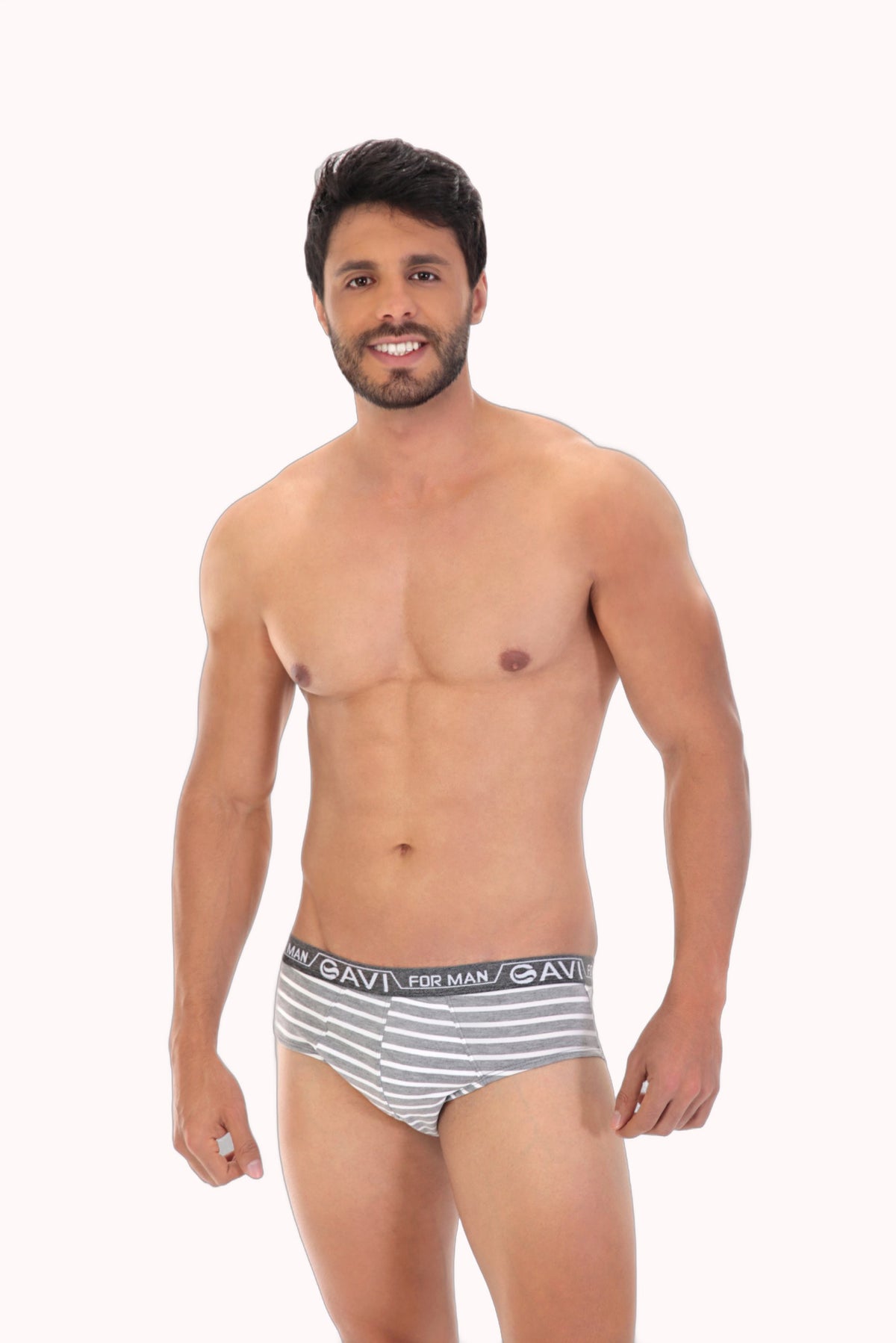 Cueca Slip Viscolycra Listrada