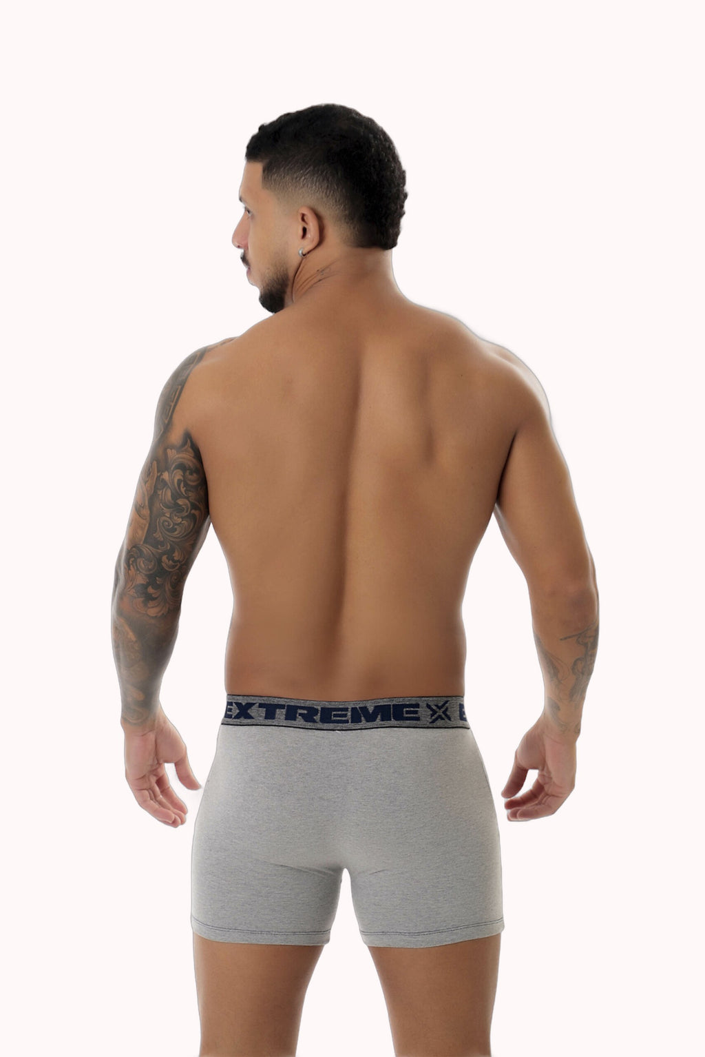 Cueca Boxer em algodão mescla – Doce Malícia