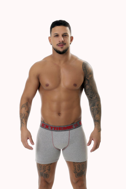 Cueca Boxer em Algodão Mescla