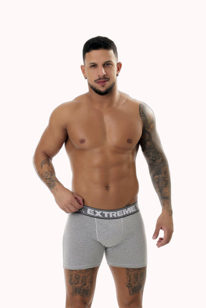 Cueca Boxer em Algodão Mescla