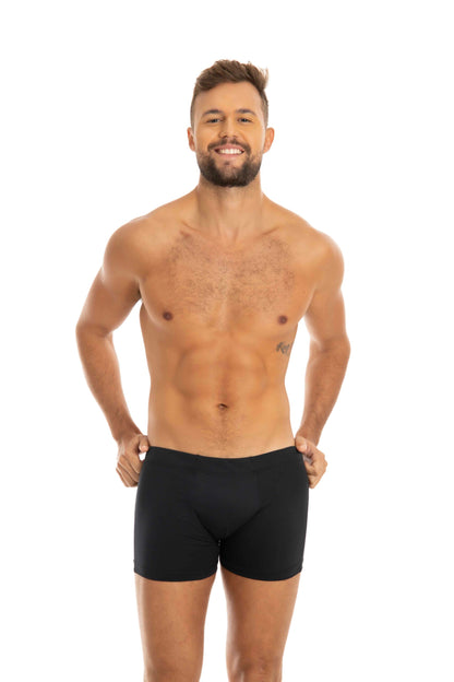 Cueca Boxer com elástico embutido em amarelo – Doce Malícia