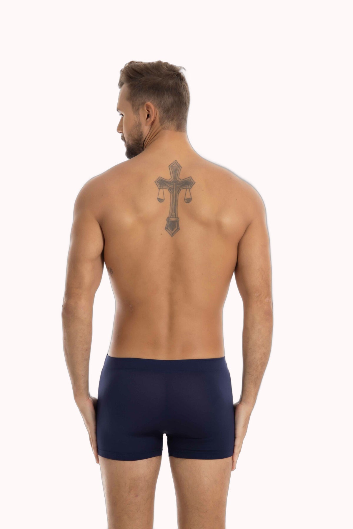 Cueca Boxer com Elástico Embutido