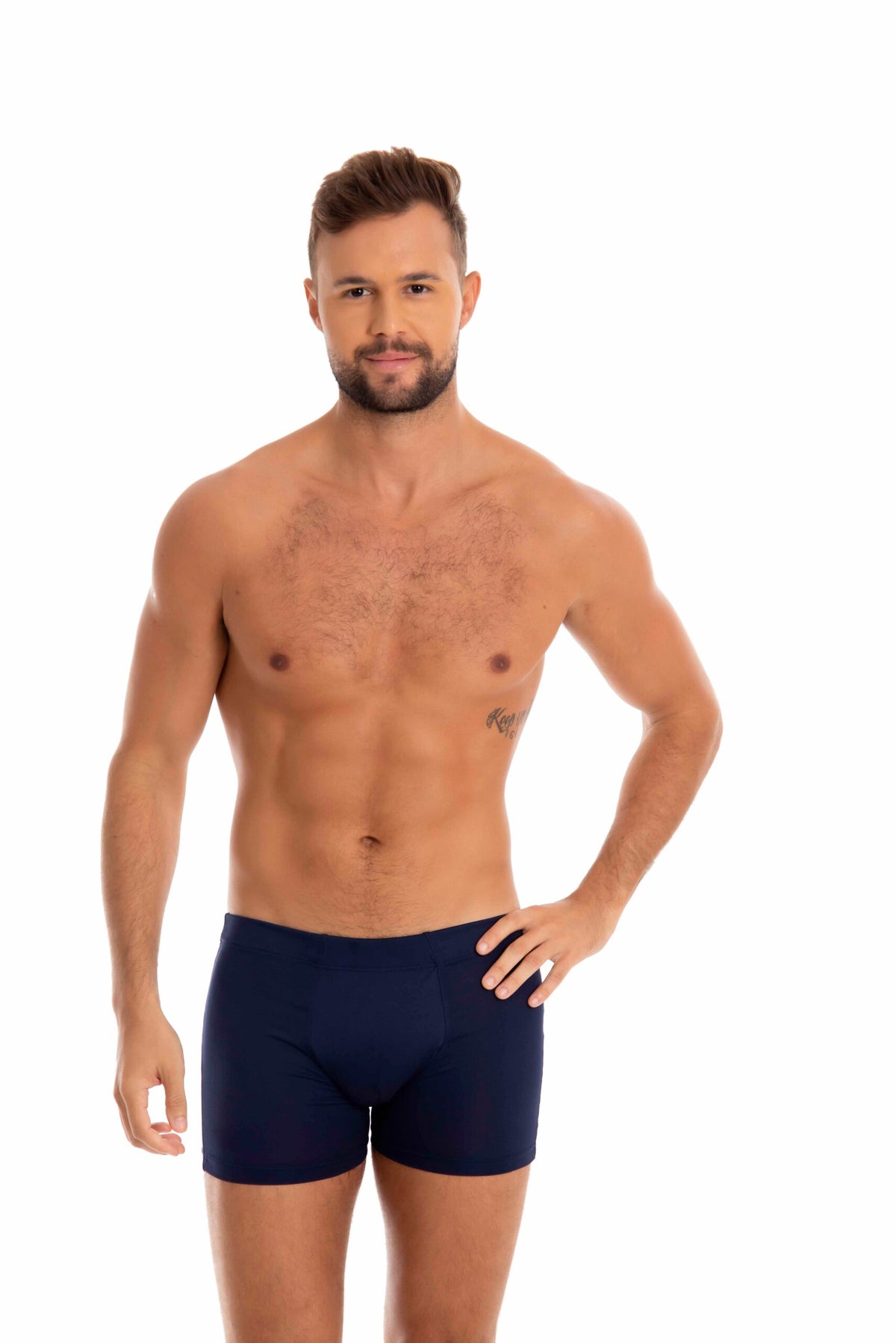 Cueca Boxer com elástico embutido em amarelo – Doce Malícia