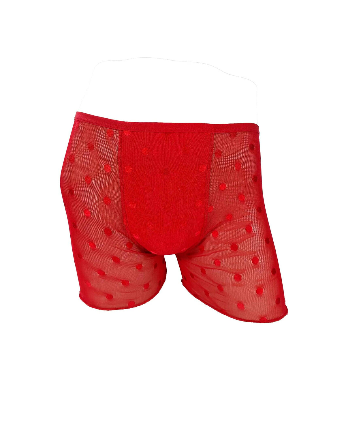 Cueca Boxer em Tule em Branco – Doce Malícia