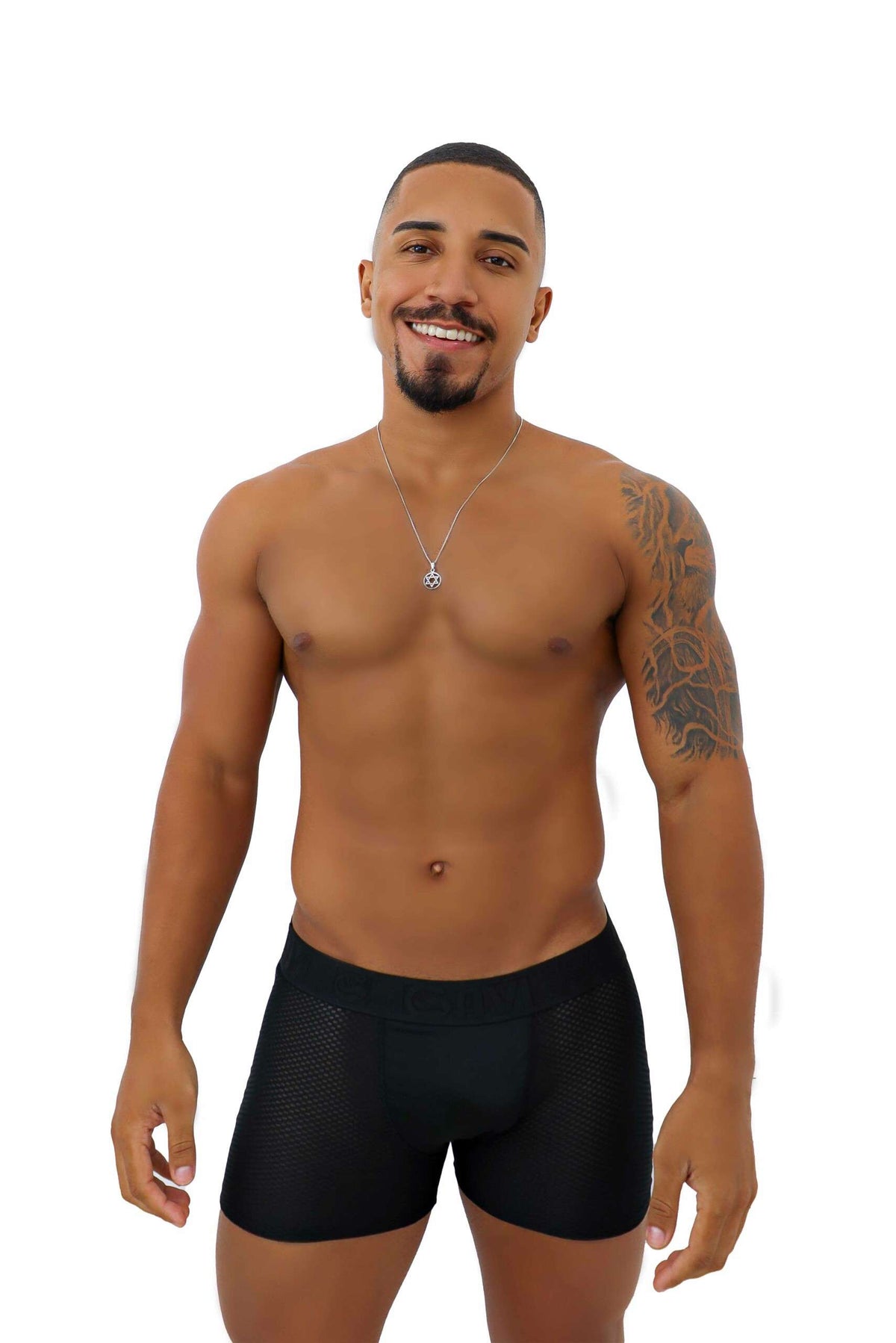 Cueca Boxer em azul – Doce Malícia