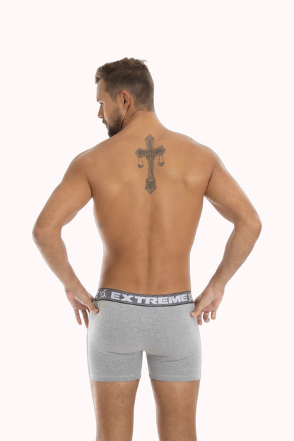 Cueca Boxer em Algodão Mescla