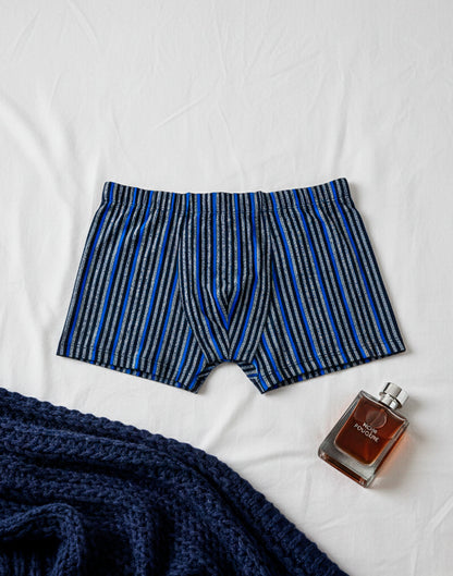 Cueca boxer estampada em azul – Doce Malícia