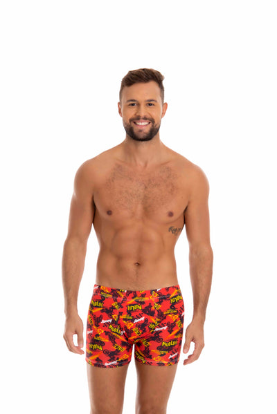 Cueca boxer estampada em azul – Doce Malícia