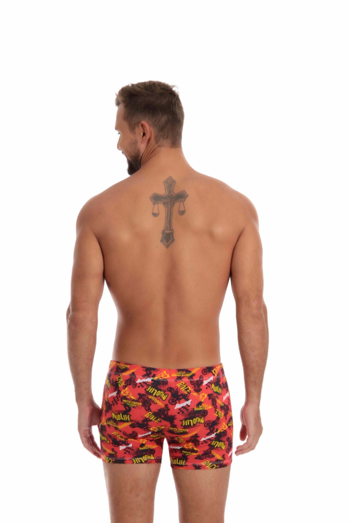 Cueca boxer estampada em azul – Doce Malícia