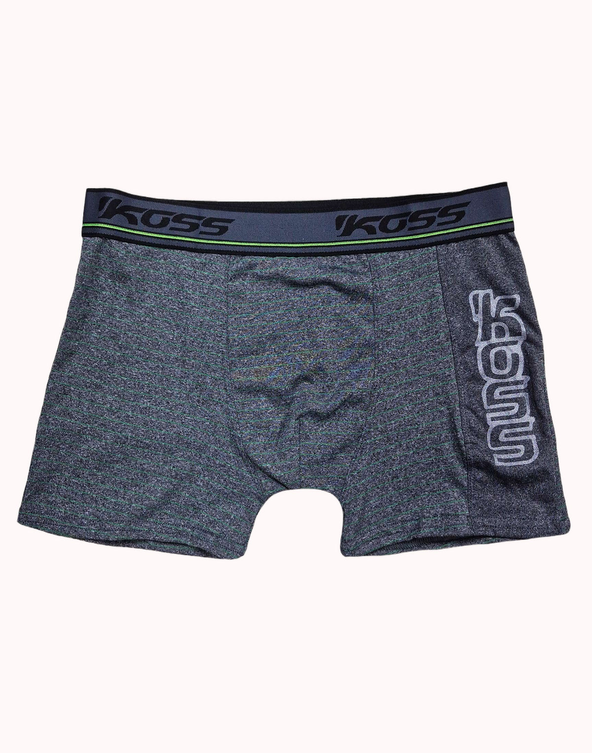 Cueca Boxer Listrada com Estampa Lateral