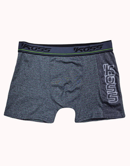 Cueca Boxer Listrada com Estampa Lateral