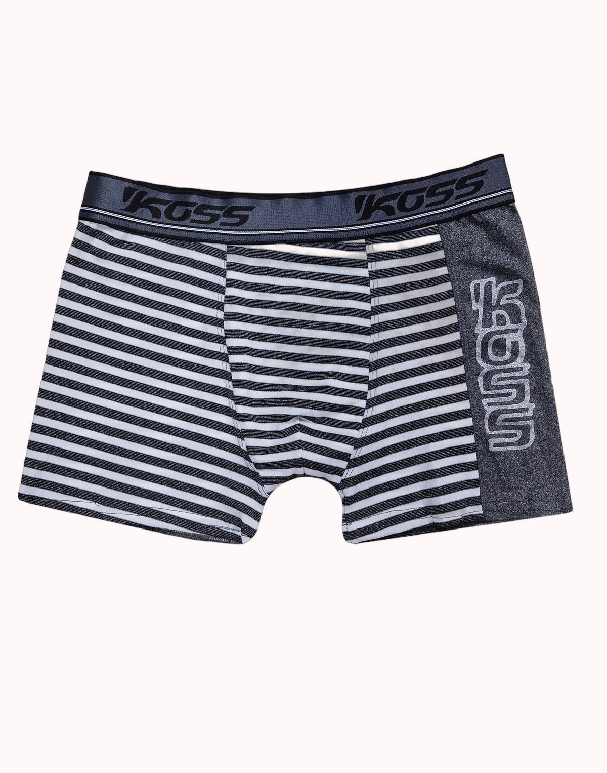 Cueca Boxer Listrada com Estampa Lateral