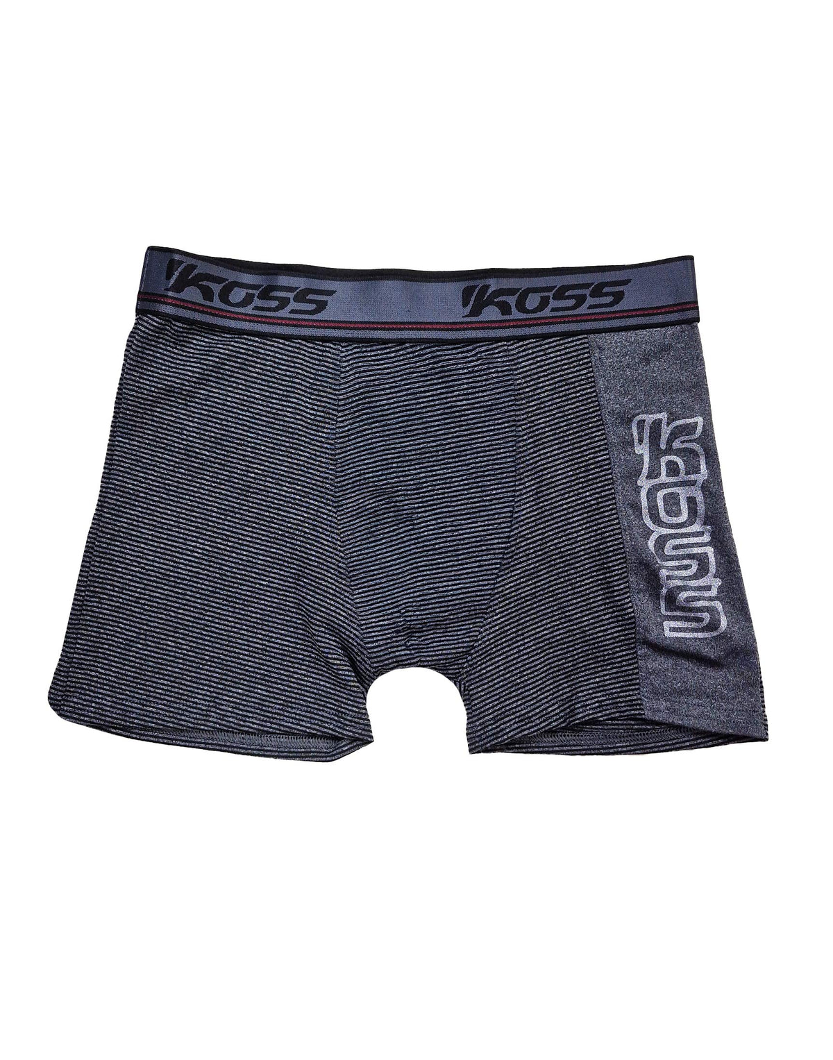 Cueca Boxer Listrada com Estampa Lateral em azul – Doce Malícia
