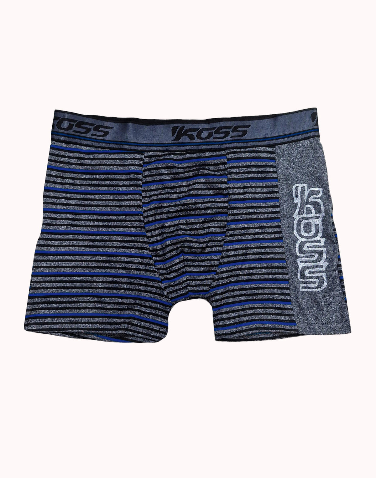 Cueca Boxer Listrada com Estampa Lateral