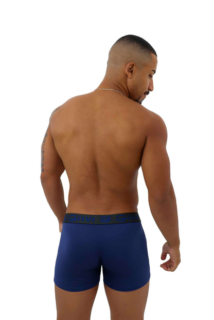 Cueca Boxer em Microfibra em azul-Marinho – Doce Malícia