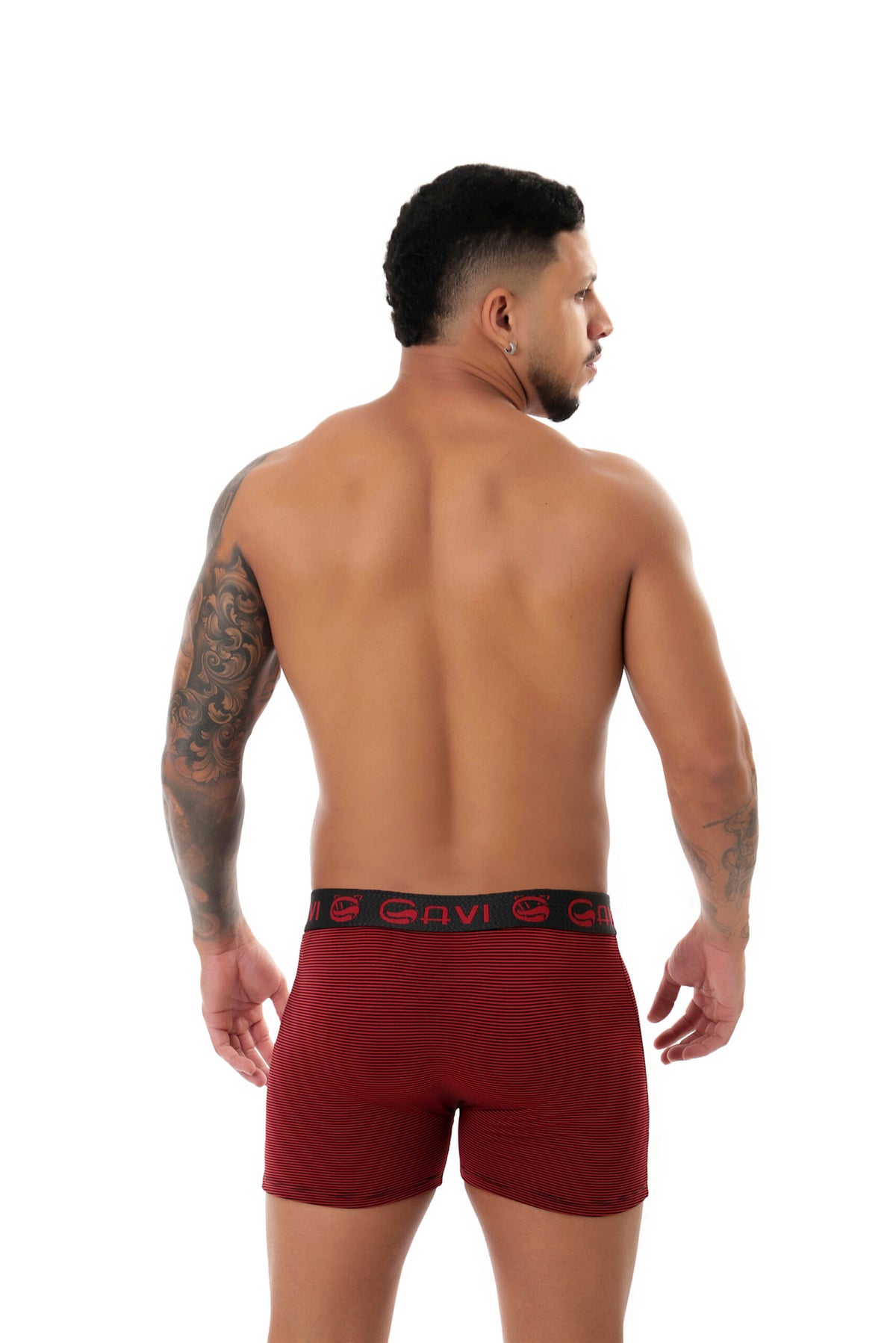 Cueca Boxer Risca Giz em azul-Marinho – Doce Malícia