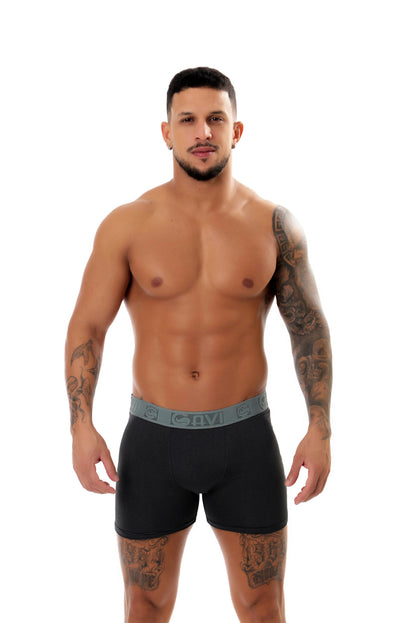 Cueca Boxer Risca Giz em azul-Marinho – Doce Malícia