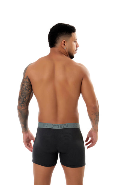 Cueca Boxer Risca Giz em azul-Marinho – Doce Malícia