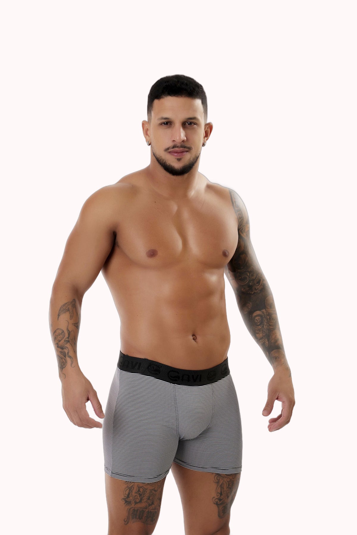 Cueca Boxer Risca Giz