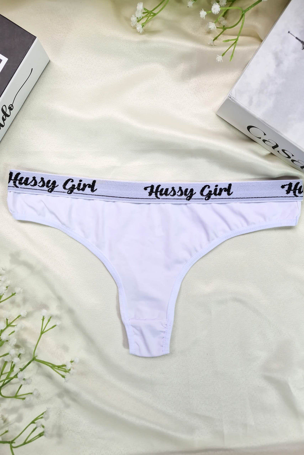 Cueca Feminina em Microfibra em Branco – Doce Malícia