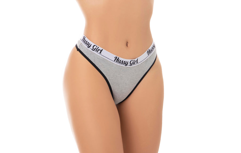 Cueca Feminina Fio Dental Mescla em Branco – Doce Malícia