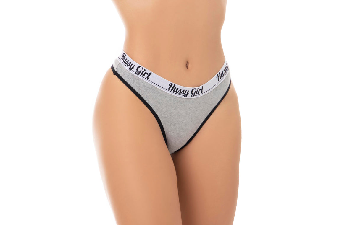 Cueca Feminina Fio Dental Mescla em Branco – Doce Malícia