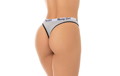 Cueca Feminina Fio Dental Mescla em Branco – Doce Malícia