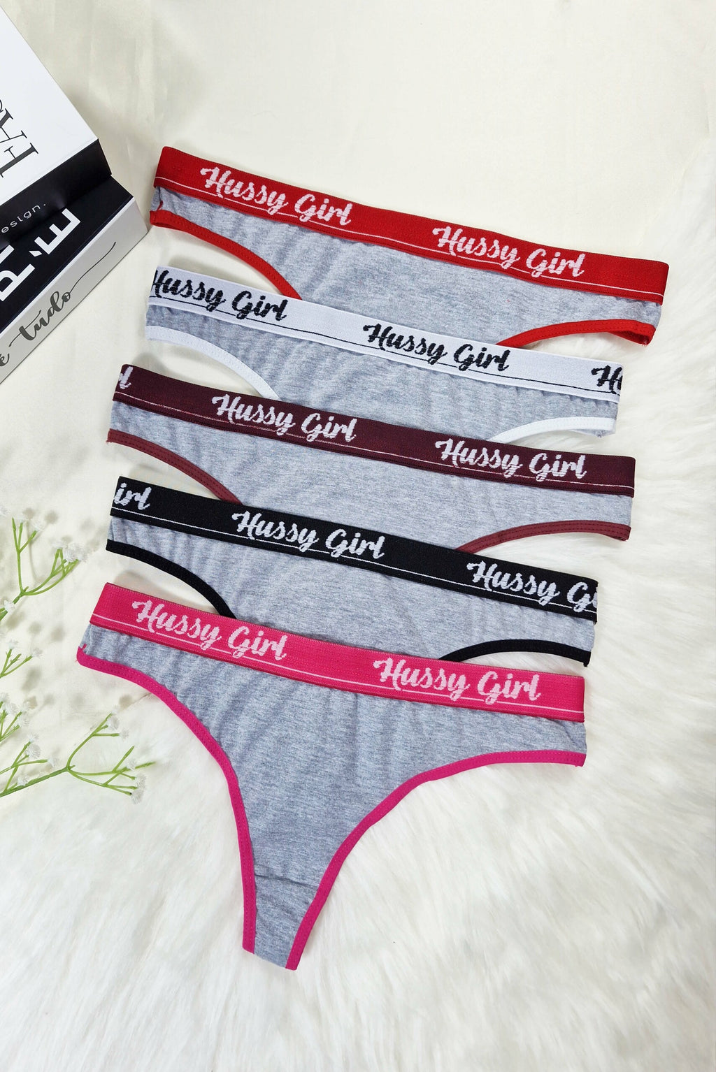 Cueca Feminina Fio Dental Mescla em Branco – Doce Malícia
