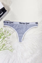 Cueca Feminina Fio Dental Mescla em Branco – Doce Malícia