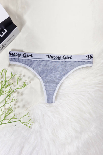 Cueca Feminina Fio Dental Mescla em Branco – Doce Malícia