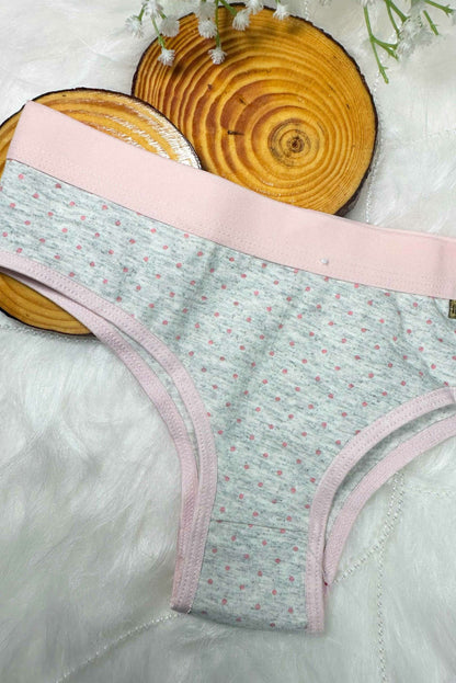 Calcinha em Algodão Estampado com em Branco – Doce Malícia